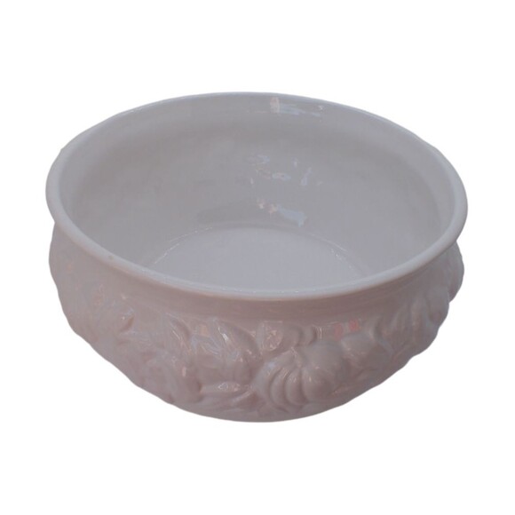 3qt Serving Bowl White Fall Corn Pumpkin Gourd Leaf Ceramic Cooks Club Vintage - Picture 2 of 7